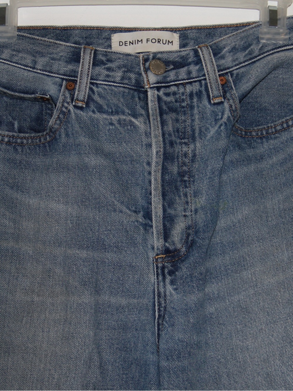 Denim Forum High Rise Women's Straight-Leg Jeans Farrah 28L - Picture 9 of 11